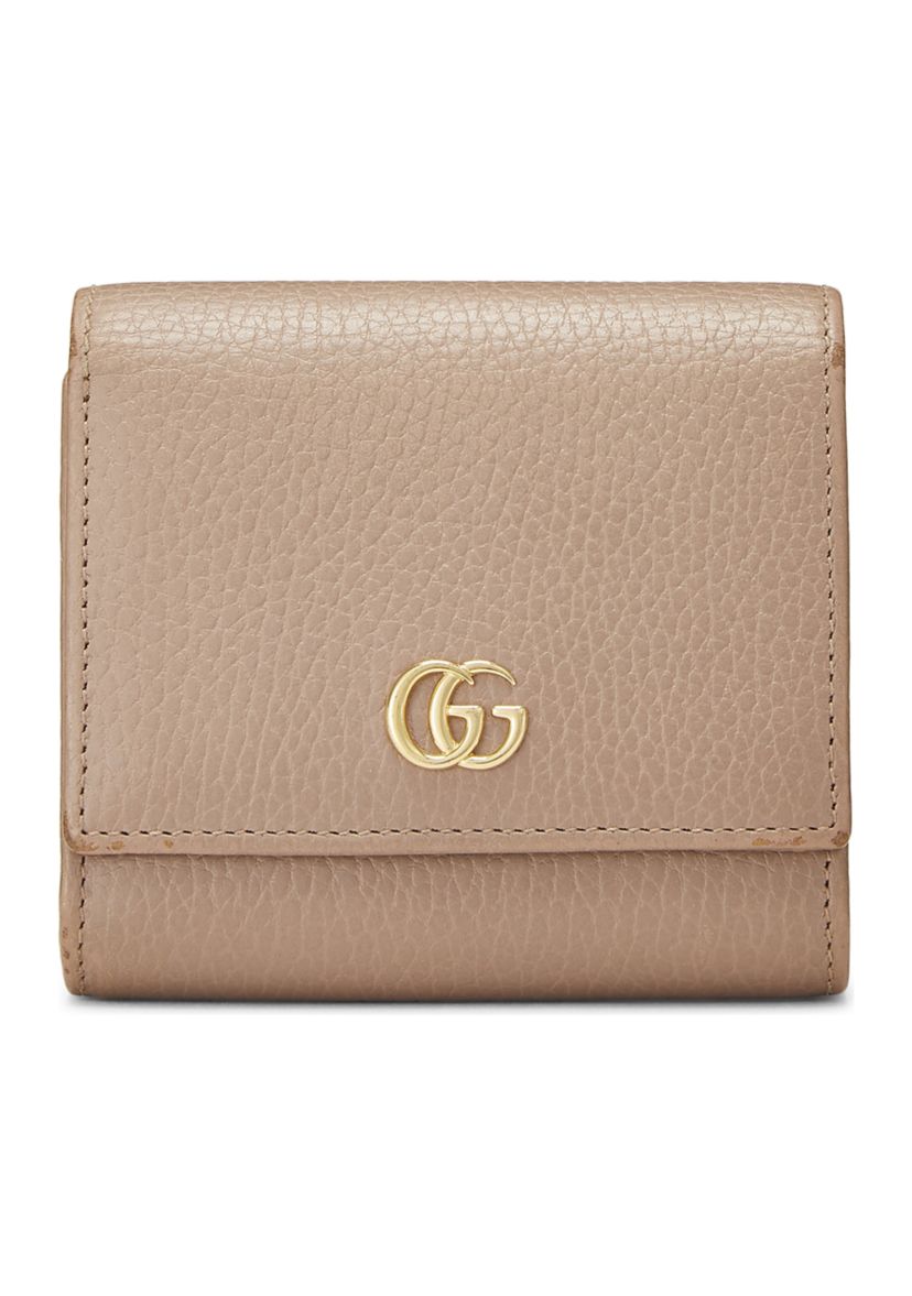 Gucci Pink Leather GG Marmont Compact Wallet - FINAL SALE, NO RETURNS