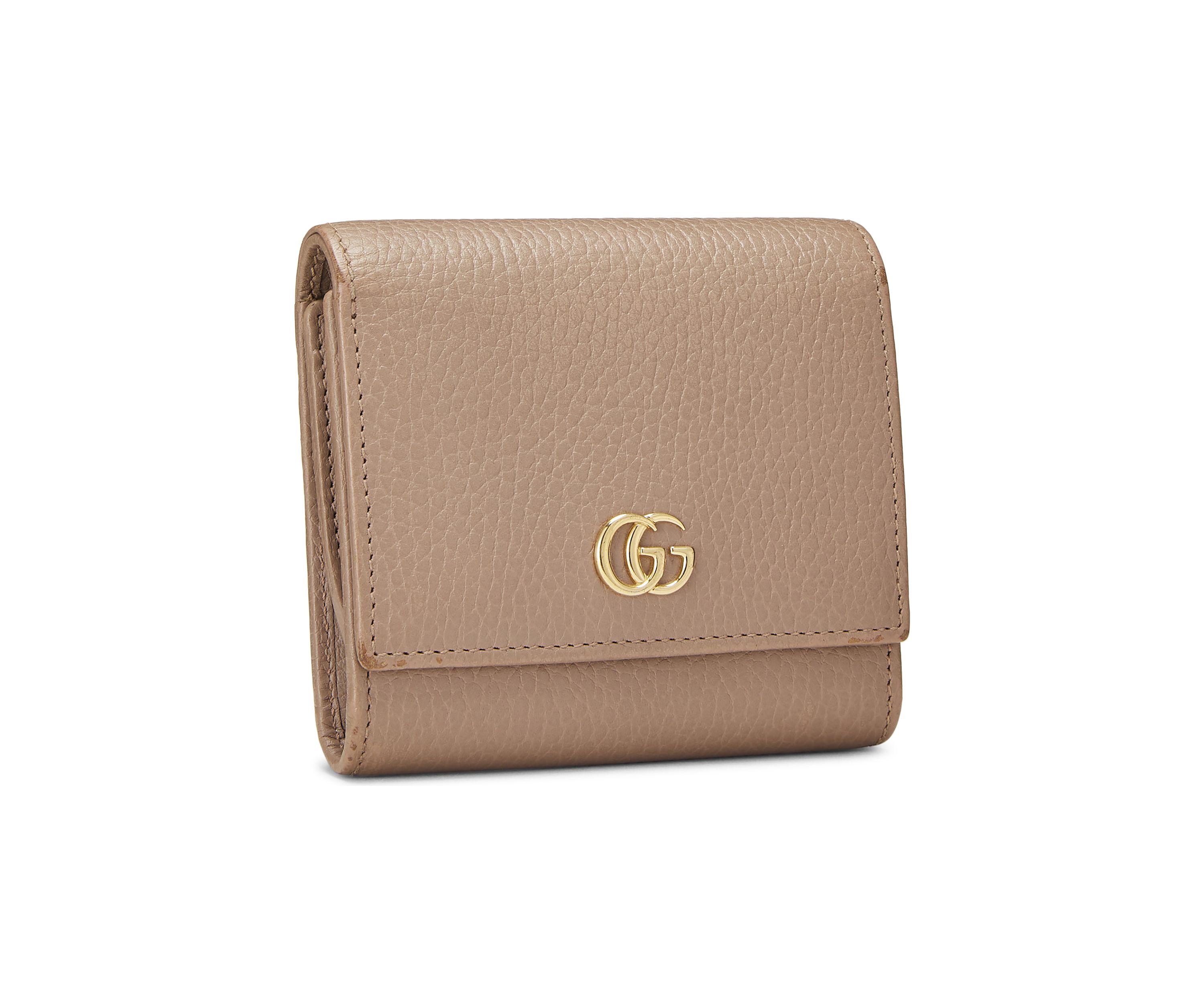 Gucci Pink Leather GG Marmont Compact Wallet - FINAL SALE, NO RETURNS