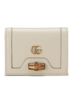 What Goes Around Comes Around Women's Gucci Bamboo Compact Wallet - FINAL SALE, NO RETURNS, Beige