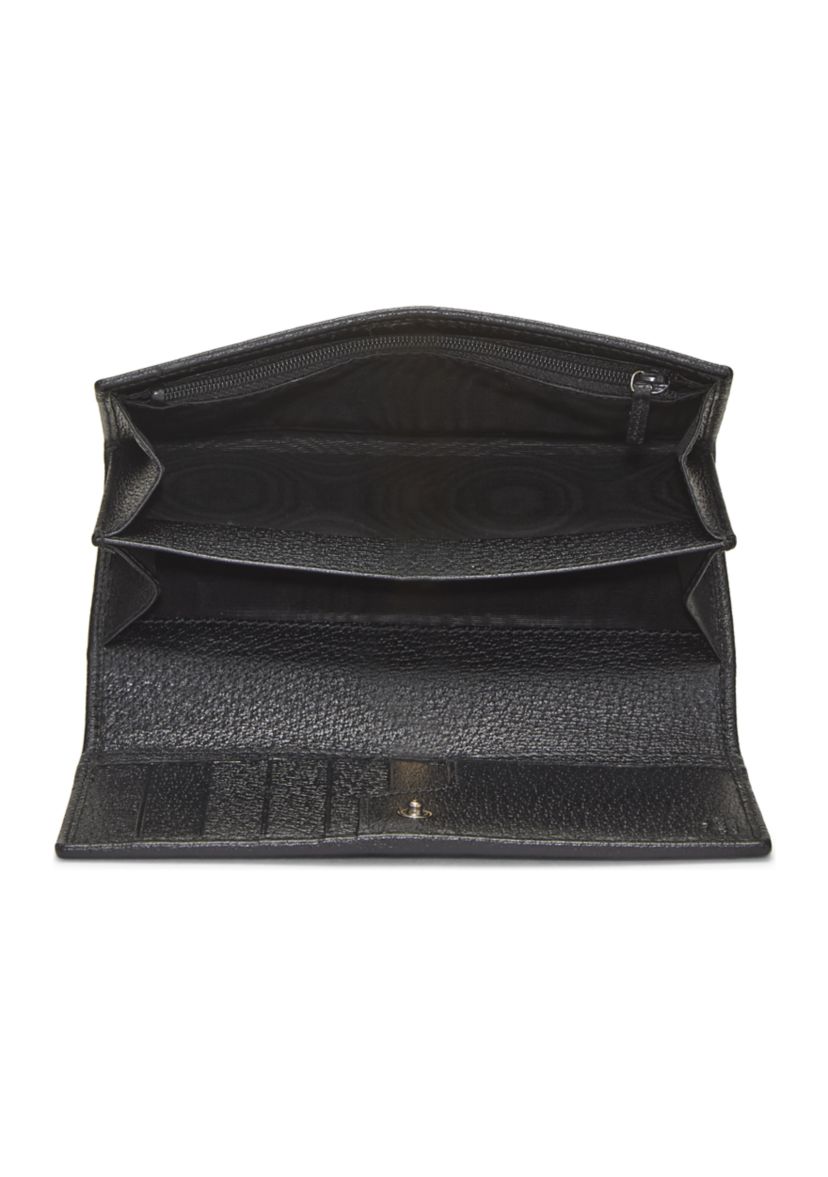 Gucci Black Canvas Continental Wallet - FINAL SALE, NO RETURNS