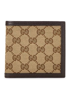 What Goes Around Comes Around Women's Gucci Supreme Canvas Bifold Wallet - FINAL SALE, NO RETURNS, Brown