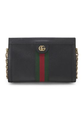 What Goes Around Comes Around Gucci Ophidia Chain Small Shoulder Bag Black - FINAL SALE, NO RETURNS