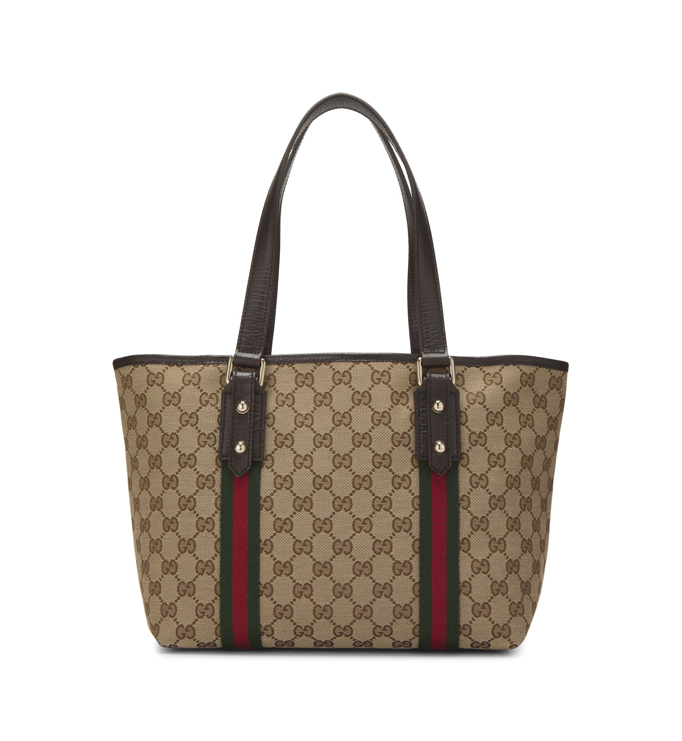  Gucci Brown Canvas Jolicoeur Tote - FINAL SALE, NO RETURNS