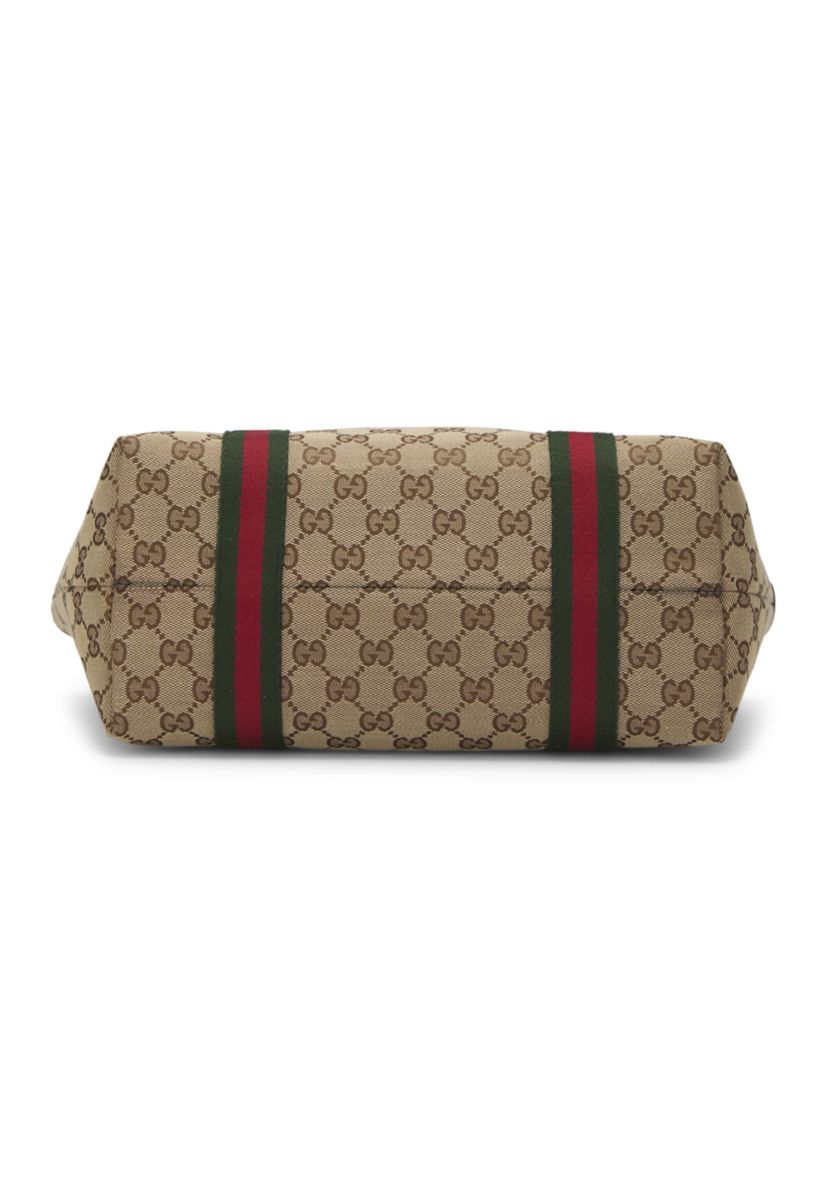  Gucci Brown Canvas Jolicoeur Tote - FINAL SALE, NO RETURNS