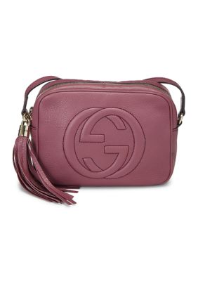 What Goes Around Comes Around Gucci Pink Leather Soho Disco Bag - FINAL SALE, NO RETURNS, Purple
