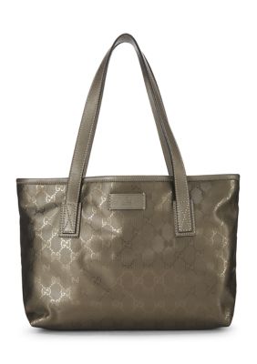 What Goes Around Comes Around Gucci Gold GG Imprime Supreme Tote - FINAL SALE, NO RETURNS