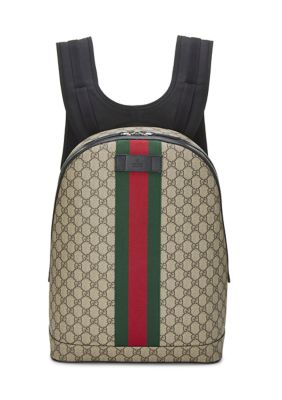 What Goes Around Comes Around Gucci GG Supreme Monogram Medium Ophidia Day Backpack Brown - FINAL SALE, NO RETURNS, Black