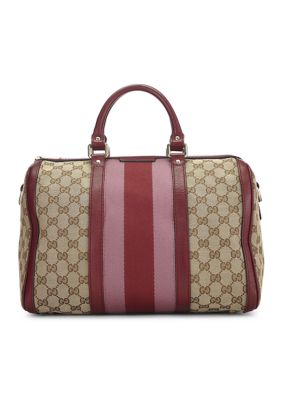 What Goes Around Comes Around Gucci Vintage Web Joy Medium Boston Bag - FINAL SALE, NO RETURNS, Purple