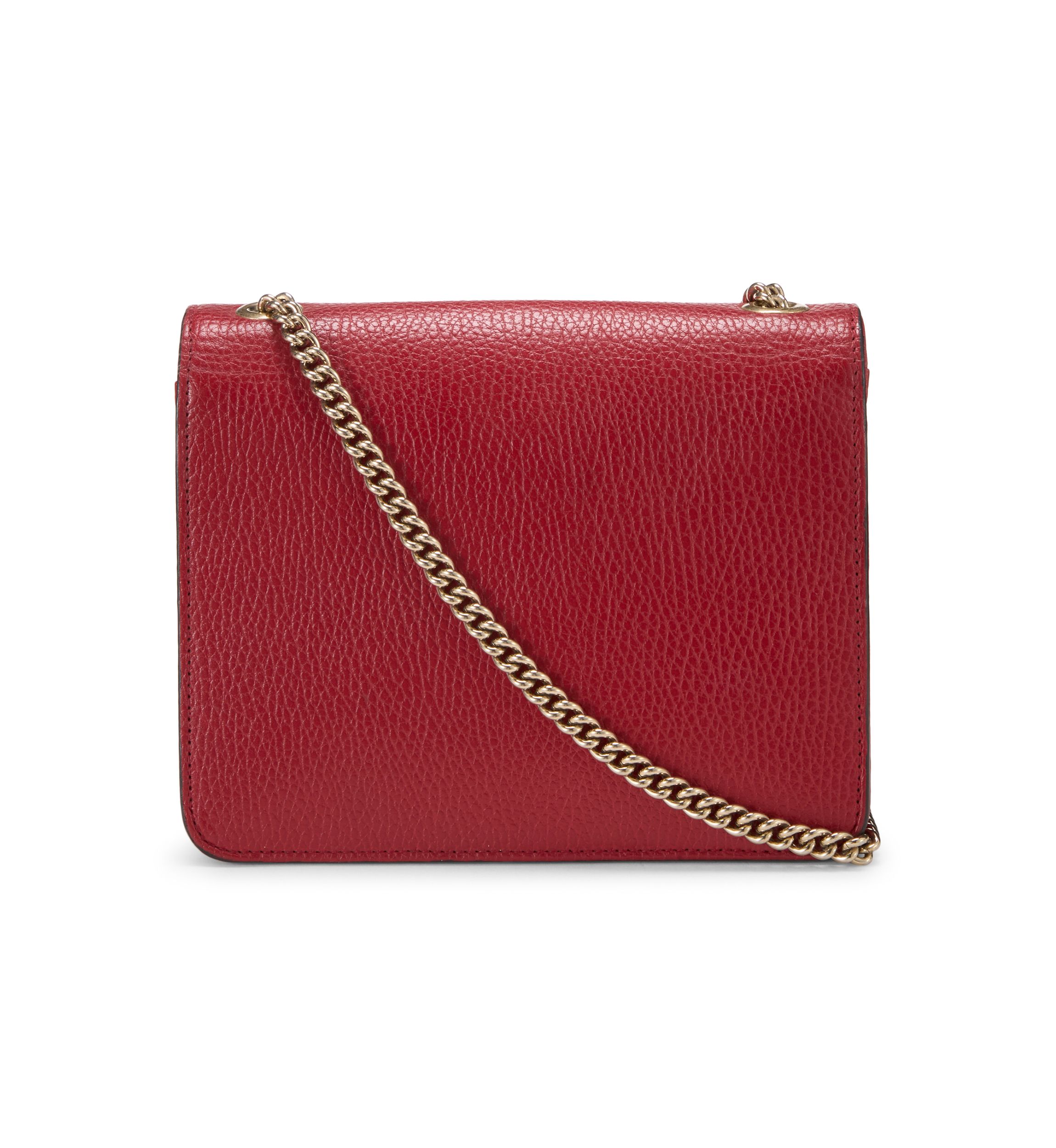 What Goes Around Comes Around Gucci Red Leather Interlocking