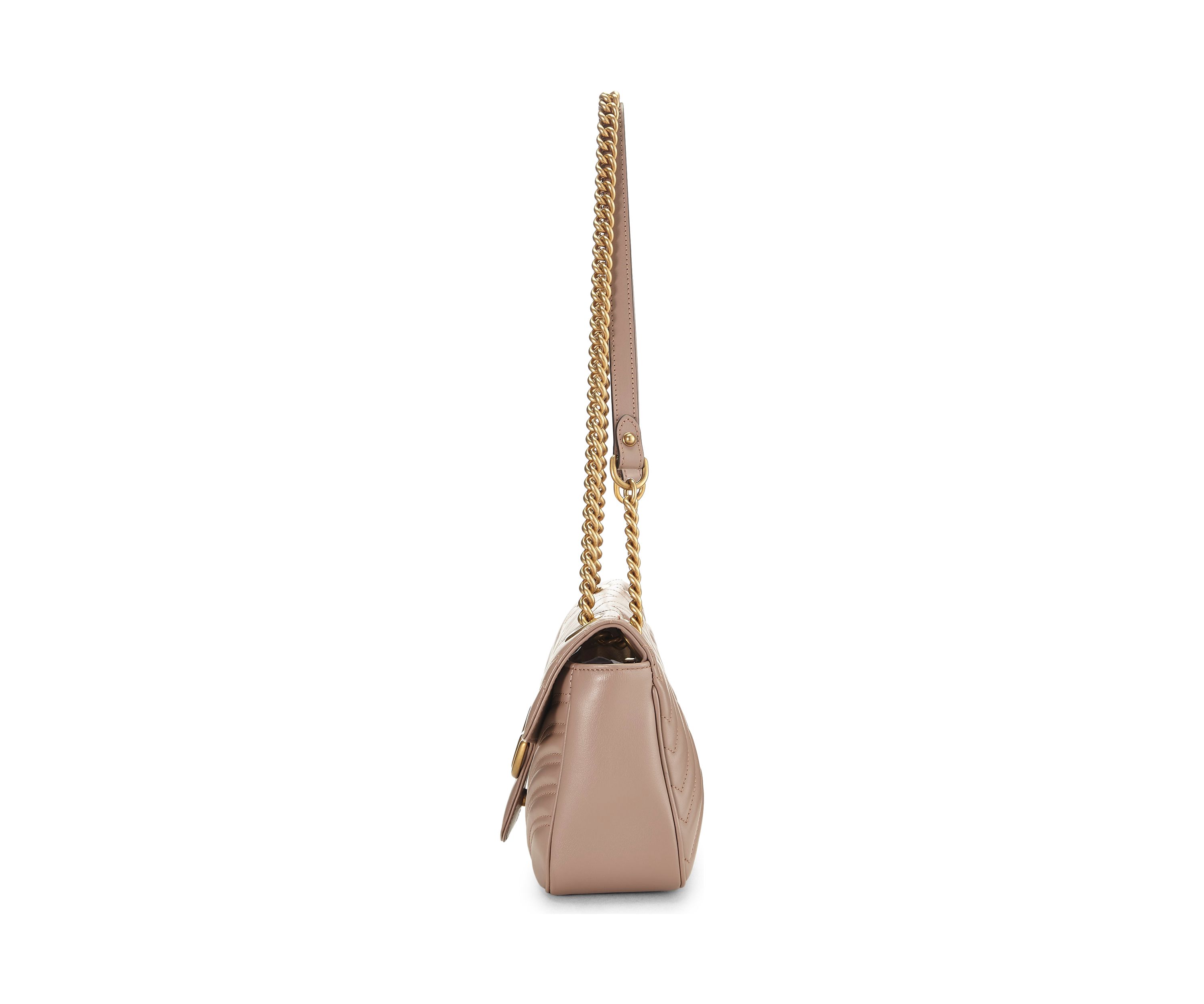 Gucci Beige Leather Shoulder Bag - FINAL SALE, NO RETURNS