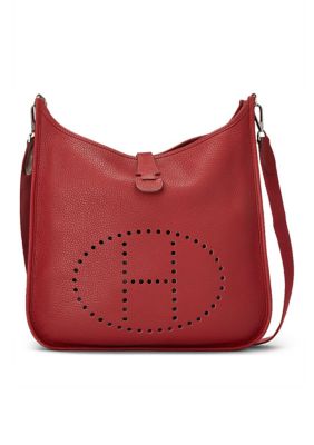 What Goes Around Comes Around Hermès Red Clemence Evelyne GM - FINAL SALE, NO RETURNS