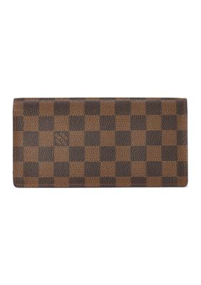 What Goes Around Comes Around Women's Louis Vuitton Damier Ebene Brazza Wallet - FINAL SALE, NO RETURNS, Brown