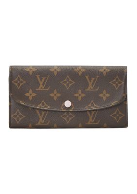 What Goes Around Comes Around Women's Louis Vuitton Monogram Emilie Wallet Rose Ballerine - FINAL SALE, NO RETURNS