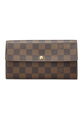 What Goes Around Comes Around Women's Louis Vuitton Damier Ebene Sarah Wallet - FINAL SALE, NO RETURNS, Brown