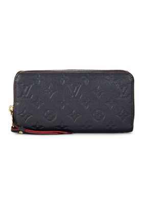 What Goes Around Comes Around Women's Louis Vuitton Empreinte Zippy Wallet Marine Rouge - FINAL SALE, NO RETURNS, Navy Blue