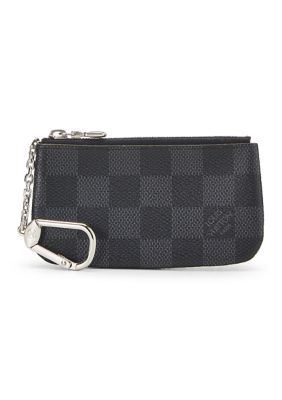 What Goes Around Comes Around Women's Louis Vuitton Damier Graphite Key Pouch - FINAL SALE, NO RETURNS, Black