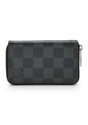 What Goes Around Comes Around Women's Louis Vuitton Damier Graphite Zippy Coin Purse Vertical - FINAL SALE, NO RETURNS, Black