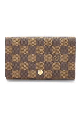What Goes Around Comes Around Women's Louis Vuitton Damier Ebene Porte-Monnaie Tresor Wallet - FINAL SALE, NO RETURNS, Brown