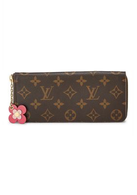 What Goes Around Comes Around Louis Vuitton Pink Monogram Blooming Flowers Clemence Wallet - FINAL SALE, NO RETURNS