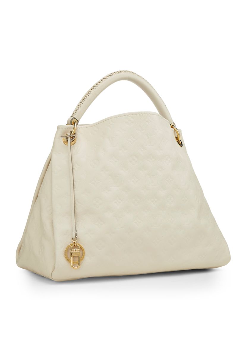Louis Vuitton White Empreinte Artsy MM Tote - FINAL SALE, NO RETURNS