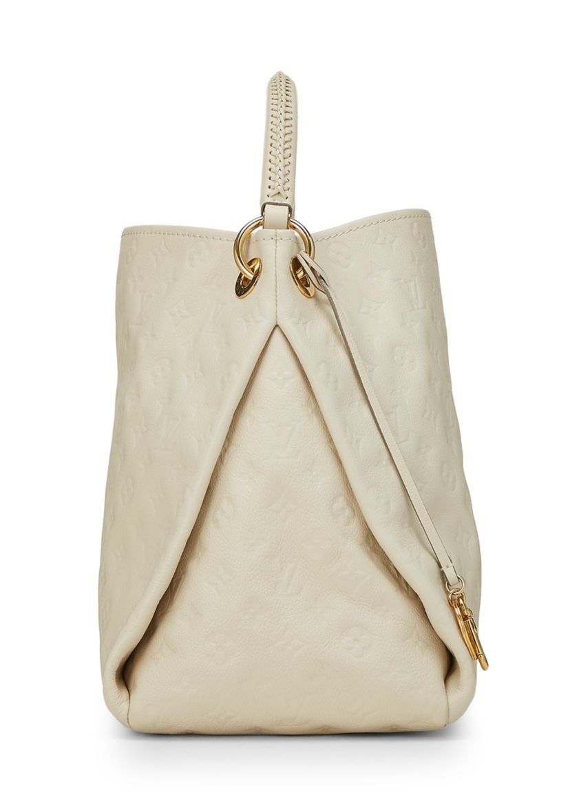 Louis Vuitton White Empreinte Artsy MM Tote - FINAL SALE, NO RETURNS