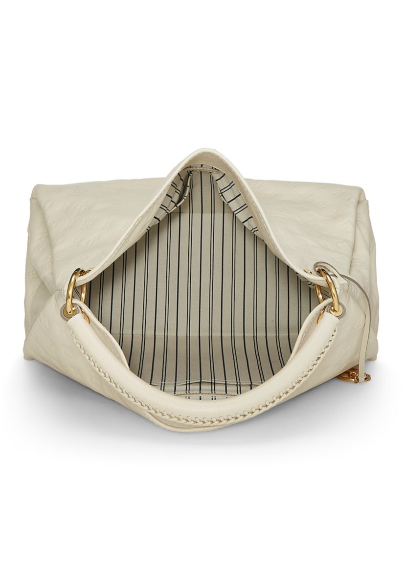 Louis Vuitton White Empreinte Artsy MM Tote - FINAL SALE, NO RETURNS