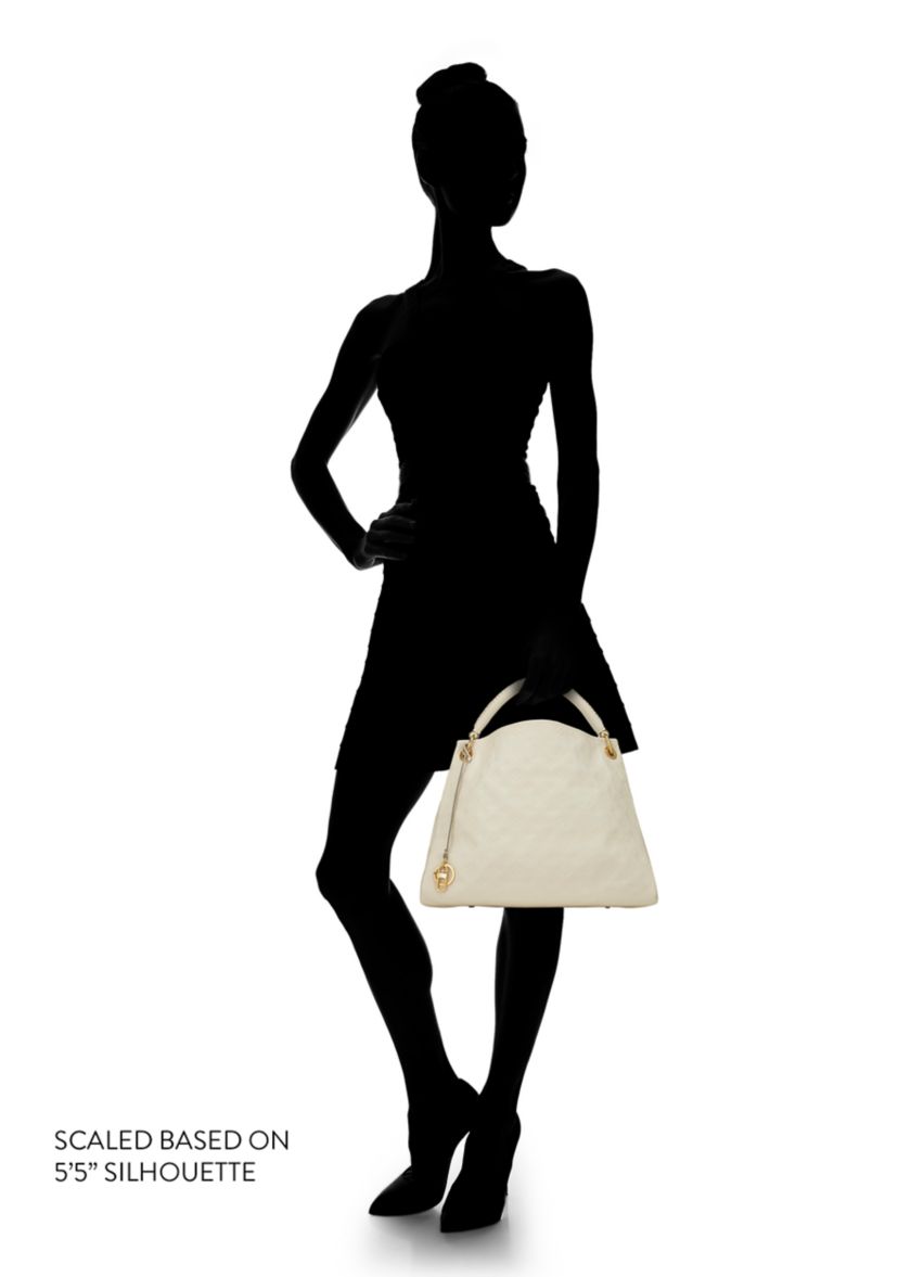 Louis Vuitton White Empreinte Artsy MM Tote - FINAL SALE, NO RETURNS