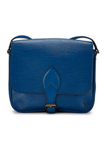 What Goes Around Comes Around Louis Vuitton Blue Cartouchiere MM