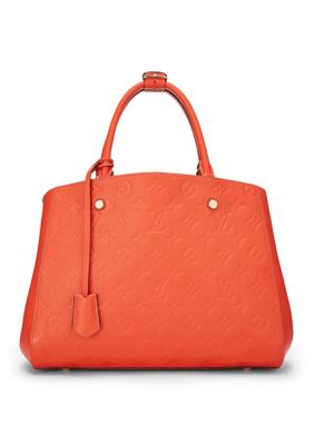 What Goes Around Comes Around Louis Vuitton Poppy Monogram Vernis Montaigne BB Bag - FINAL SALE, NO RETURNS, Orange