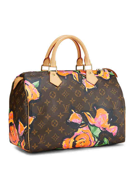 What Goes Around Comes Around Louis Vuitton Brown Roses AB Speedy30 - FINAL  SALE, NO RETURNS