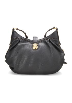 What Goes Around Comes Around Louis Vuitton Black Denim XL Hobo Bag No  Strap