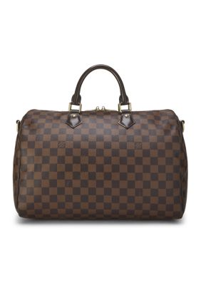 What Goes Around Comes Around Louis Vuitton Damier Ebene Speedy Bandouliere 35 - FINAL SALE, NO RETURNS, Brown