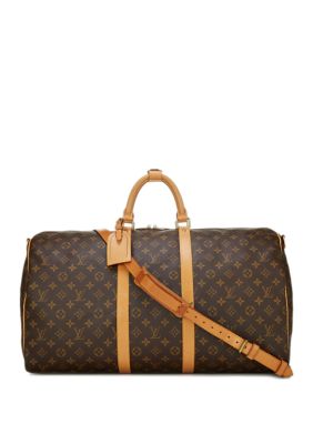 What Goes Around Comes Around Louis Vuitton Monogram Canvas Keepall Bandouliere 55 Duffel ...