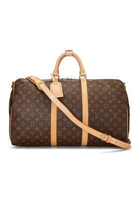 What Goes Around Comes Around Louis Vuitton Monogram Canvas Keepall Bandouliere 50 - FINAL SALE, NO RETURNS, Brown