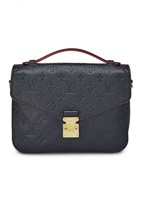 What Goes Around Comes Around Louis Vuitton Monogram Empreinte Pochette Metis - FINAL SALE, NO RETURNS, Navy Blue