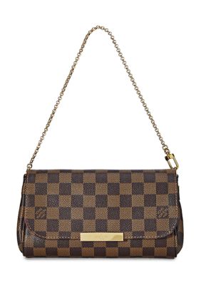 What Goes Around Comes Around Louis Vuitton Damier Ebene Favorite MM - FINAL SALE, NO RETURNS, Brown