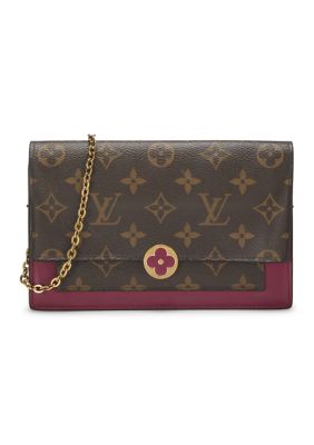 What Goes Around Comes Around Louis Vuitton Flore Wallet on Chain (WOC) - FINAL SALE, NO RETURNS, Pink