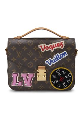 What Goes Around Comes Around Louis Vuitton Monogram Patches Pochette Metis - FINAL SALE, NO RETURNS, Brown