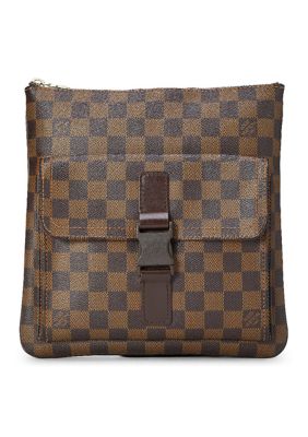 What Goes Around Comes Around Louis Vuitton Damier Ebene Pochette Melville - FINAL SALE, NO RETURNS, Brown