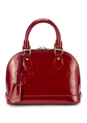 What Goes Around Comes Around Louis Vuitton Vernis Alma BB Burgundy - FINAL SALE, NO RETURNS, Red
