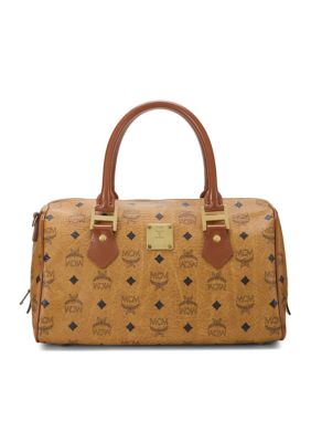 What Goes Around Comes Around MCM Boston Bag in Visetos - FINAL SALE, NO RETURNS, Brown