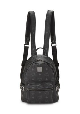 What Goes Around Comes Around MCM Visetos Side Stud Medium Stark Bebe Boo Backpack Black - FINAL SALE, NO RETURNS