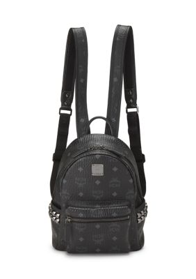 What Goes Around Comes Around MCM Visetos Side Stud Small Stark Bebe Boo Backpack Black - FINAL SALE, NO RETURNS