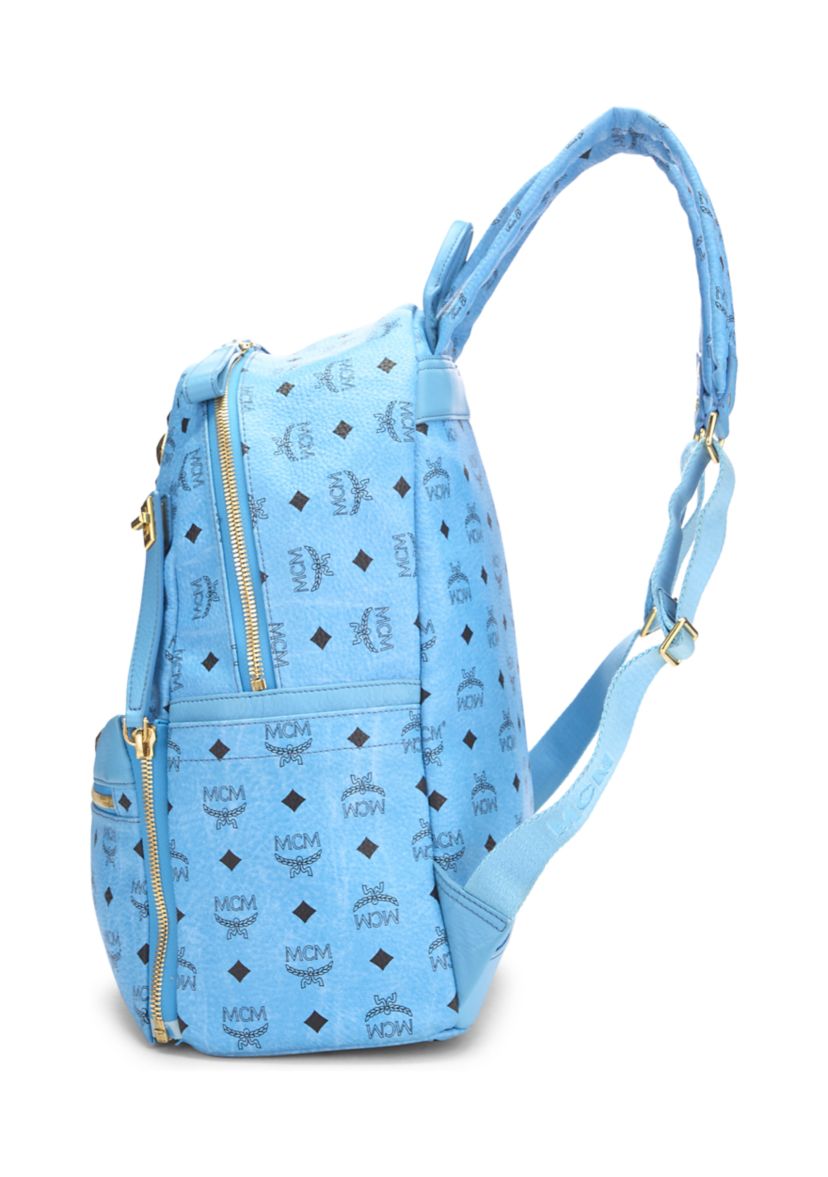 MCM Blue Visetos Retro Dual Stark Medium Backpack - FINAL SALE, NO RETURNS