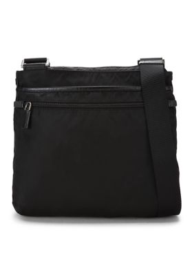 What Goes Around Comes Around Prada Nylon Vela Flat Messenger Bag Black - FINAL SALE, NO RETURNS