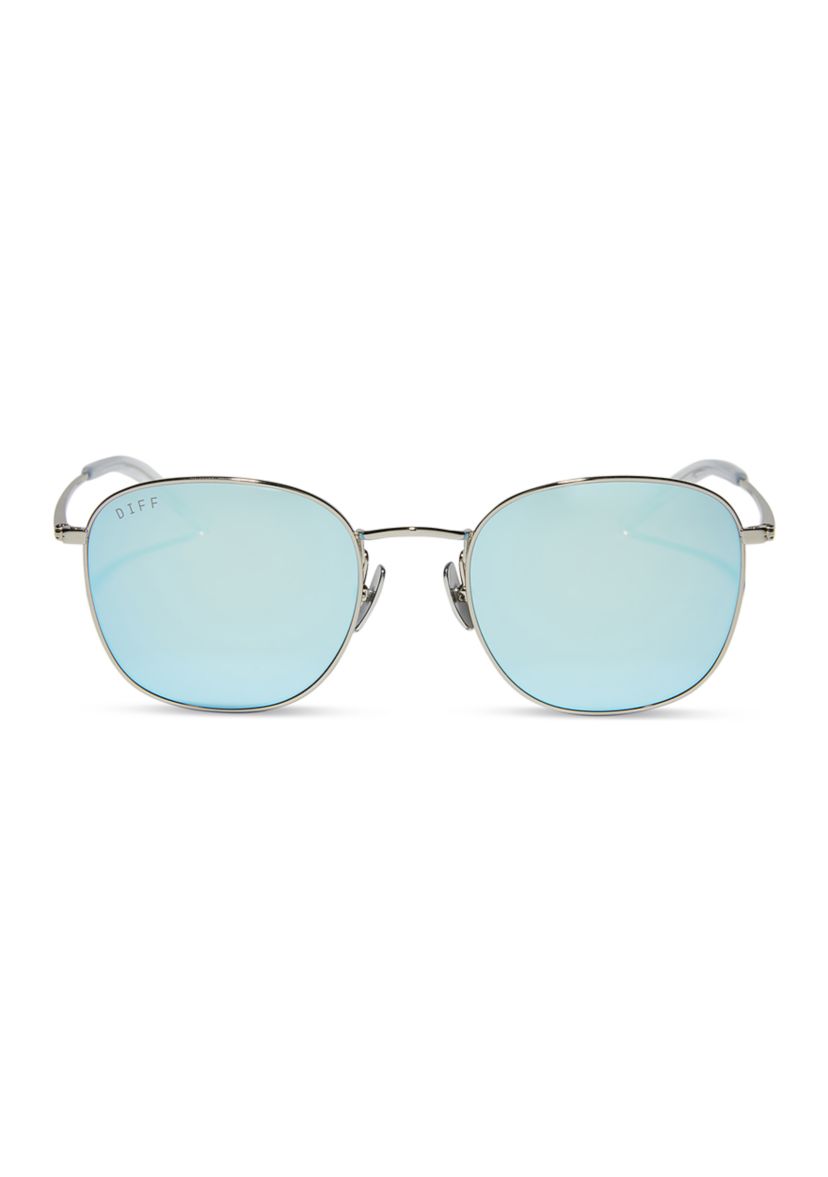 Axel Turquoise Mirror Sunglasses