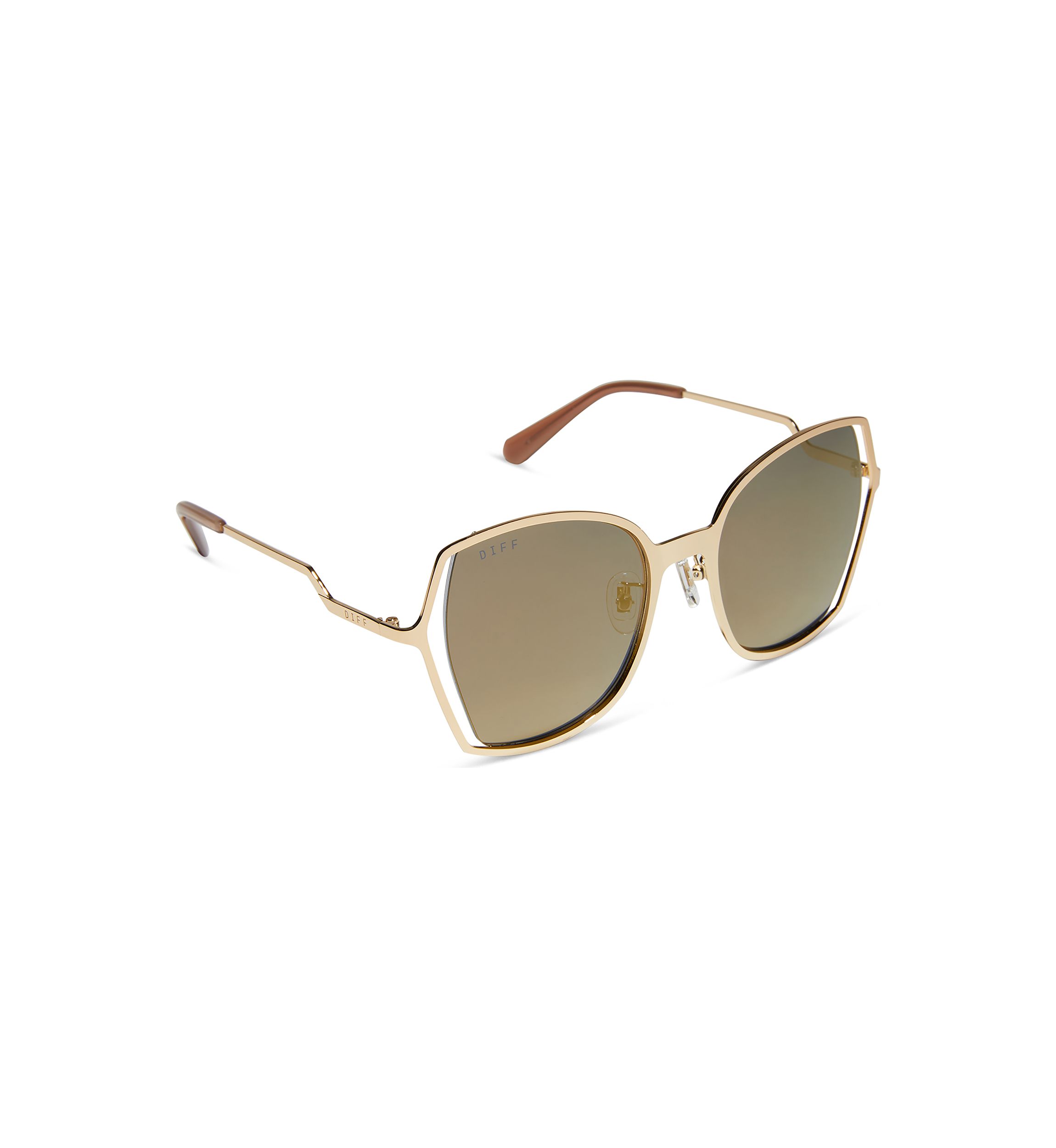 Donna III Gold Mirror Sunglasses