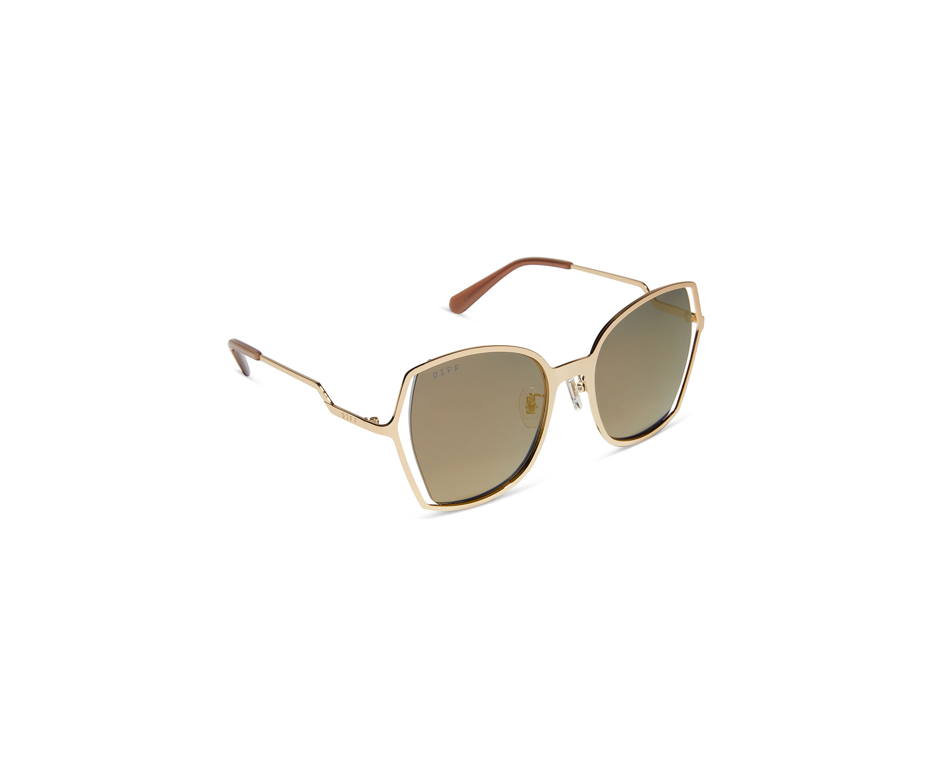 Donna III Gold Mirror Sunglasses