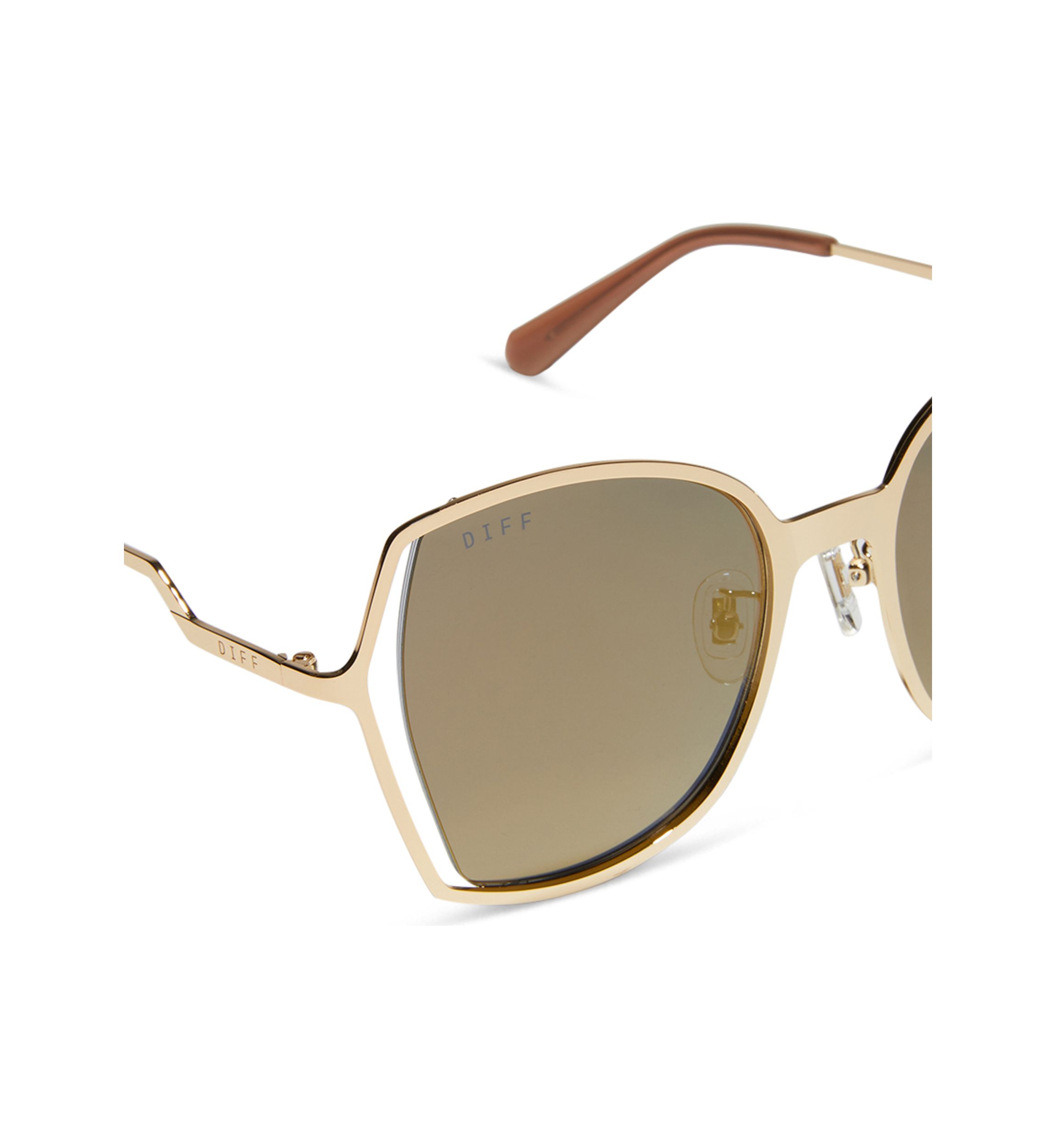Donna III Gold Mirror Sunglasses
