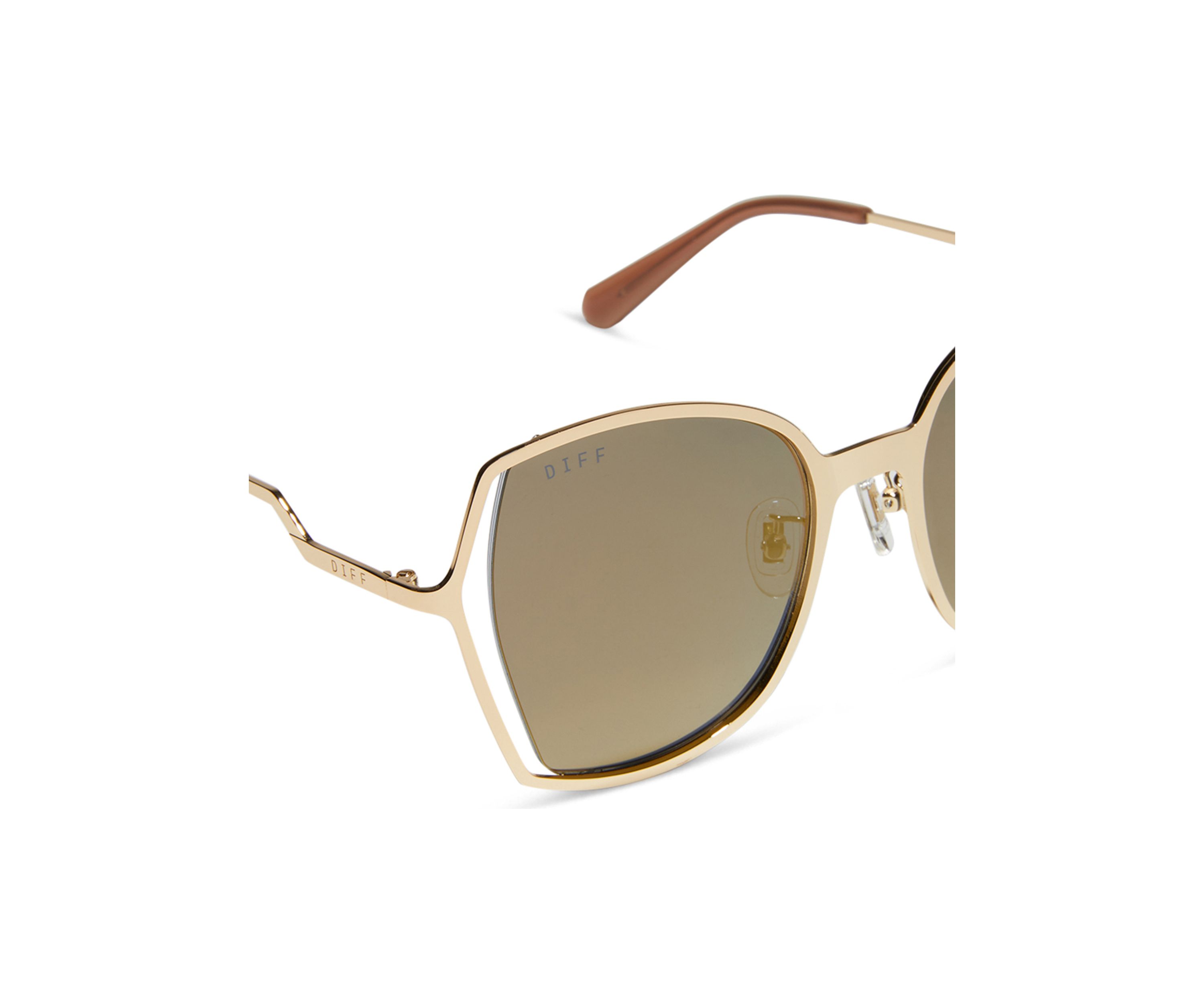 Donna III Gold Mirror Sunglasses